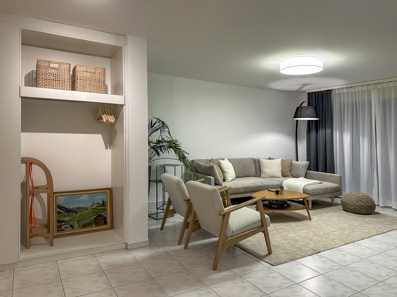 Sonnenhof – Furnished 4.5-room apartment with garden patio – Swiss International School 6 minutes' walk away