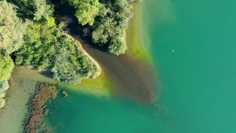Le lac de Greifensee vu du ciel